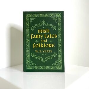 St. Patrick's Day | Yeats Irish Folklore Coffee Table Book | Kelly Green Decor